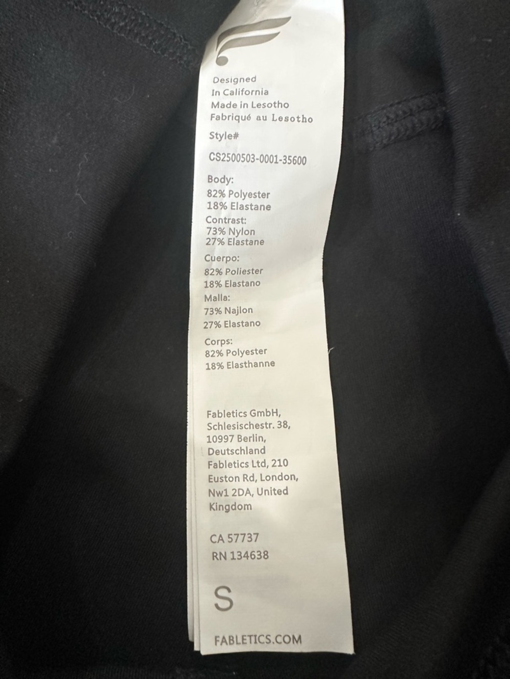 Fabletics PureLuxe Black High-Rise Performance Capri Leggings - Picture 7 of 7